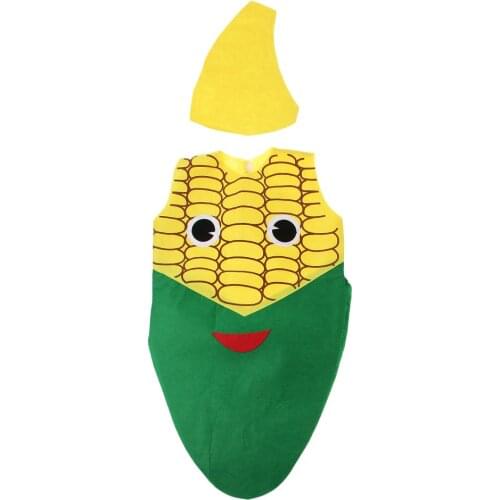 Boys Girls Nonwovens Fruits Vegetables Costume Kits School Party Dress Up Props
