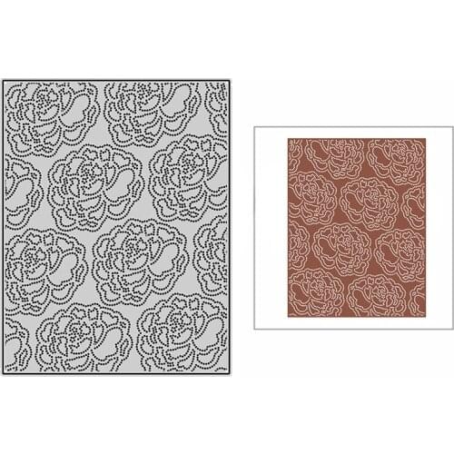 New Spotted Peony Flower Panel 2020 Metal Cutting Dies for DIY Scrapbooking and Card Making Decorative Embossing Craft No Stamps