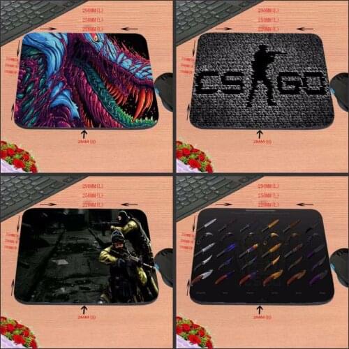 Mairuige New Arrivals Hot Sale Luxury Printing CS GO Cool aming Laptop Black Mouse Pad Mat for Optal Trackball Laser Mouse