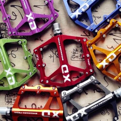 New MTB Mountain Non-Slip Bike Pedals Platform Bicycle Flat CNC Alloy Pedals 9/16" DU Bearings Road Bike Pedal