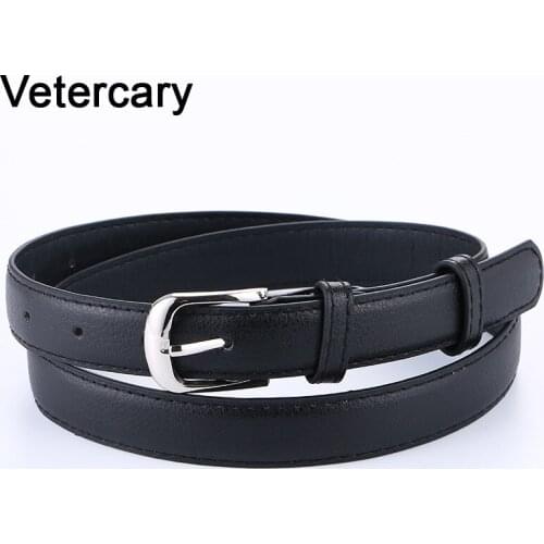 New Fashion PU Leather Belt for Women HOT silver Pin Buckle Belts Female Student casual Belts brown Thin design jeans Woman gift
