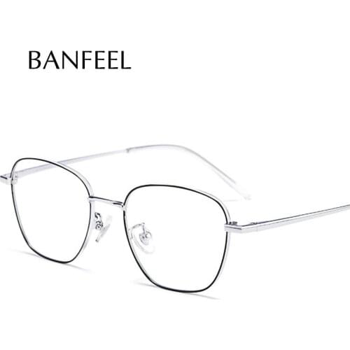 IP Titanium Optical Eye Glasses Frame Ultralight Square Men Myopia Prescription Eyeglasses New Vintage Oval Korean Eyewear
