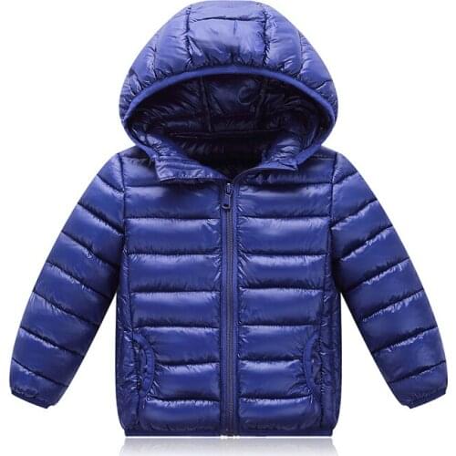 Autumn Winter Children Outerwear Jacket For Boys and Girls Warm Hooded Parka Coat Casual Cotton Kids Jacket BC290