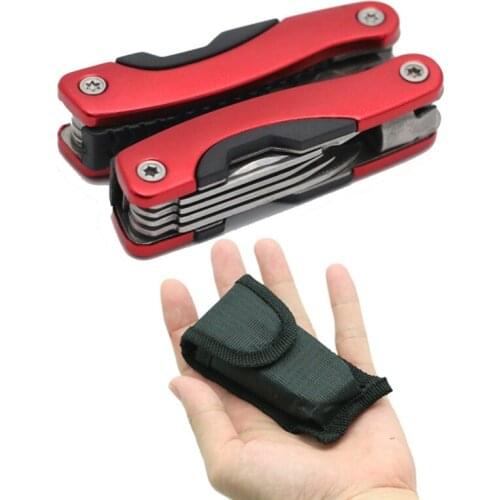 VOLEEDC Plier Stainless Steel Multi tool Functional Plier Hand Tools Plier Screwdriver Tool Kit Combination Outdoor Multitool