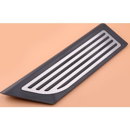 Beler Footrest Foot Rest Dead Pedal Plate Pad Cover Trim Fit For Tesla Model 3 2018-2019 Left Hand Drive
