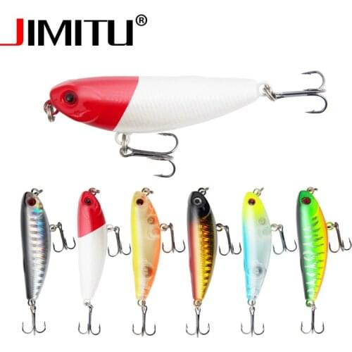 JIMITU Top water lure peche fishing Mini Pencil lures wobbler minnow crankbait wedkarstwo leurre carnassier angeln zubehor bait