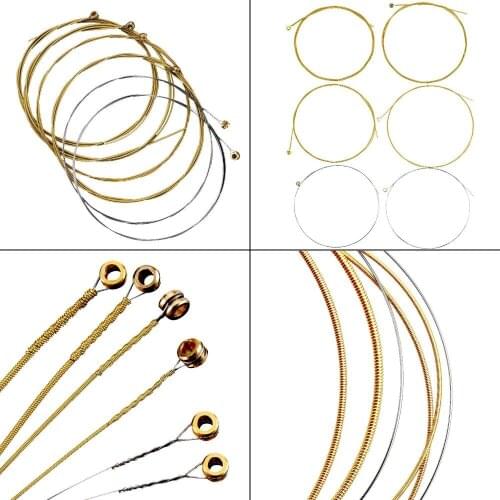 5set/lot Replacement Steel Acoustic Classic Guitar Strings Brass