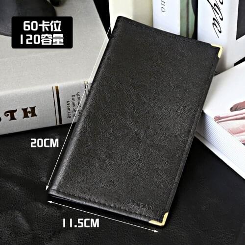 1pcs Business Utility Book Premium Leather Portable Business Card storage