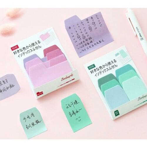 1 PCS New Creative Cute Gradient Color Memo Pad Sticky Notes Memo Notebook Stationery Note Paper Stickers School Supplies