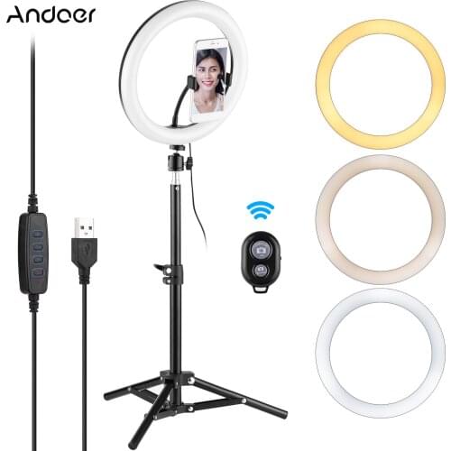 10inch 26cm Selfie Ring Light Flash Led Camera Phone Photography Enhancing Ringlight USB Charger for Smartphone Studio VK
