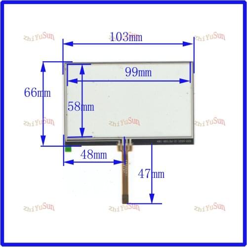 ZhiYuSun 103*66mm suitable 4.3inch 4lines resistance screen this is compatible blass suitable 103*66