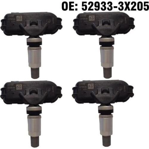 4PCS Car Tire Pressure Monitor Sensor TPMS 52933-3X205 for Kia Forte 5 2014-2018 for Hyundai Elantra 2014-2016