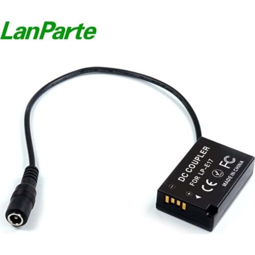 LanParte E17 Dummy Battery Pack for Canon Eos Camera 760D 750D M3