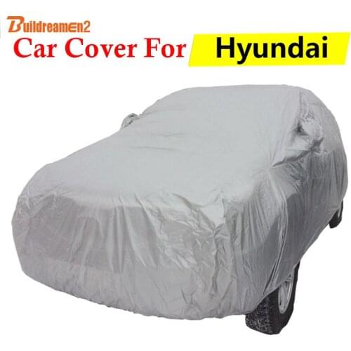Buildreamen2 Car Cover For Hyundai i35 Scoupe Dynasty Tucson Terracan Auto Sun Anti-UV Rain Snow Scratch Resistant Cover