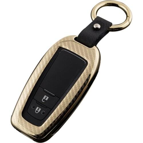 Car style Car Key cover For CAMRY CHR PRADO 2018 Remote Key Shell Aluminum alloy Car Smart Key Case Cover Accesories