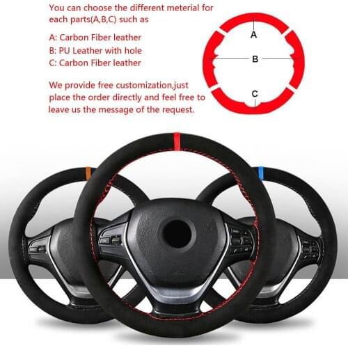 DIY Custom Suede Leather Steering Wheel Cover For Lexus IS200 300 1999-2005