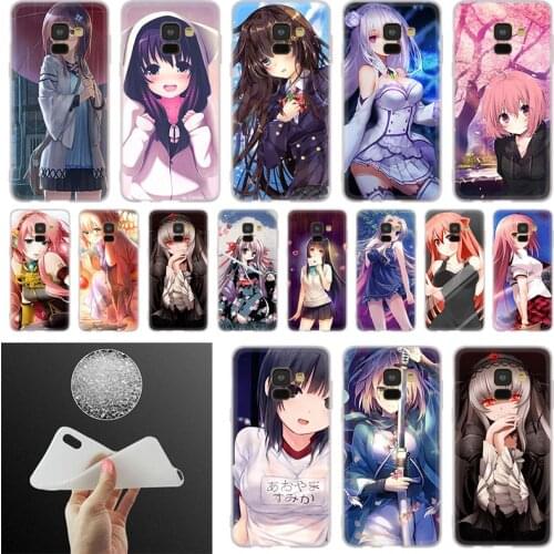 Anime girl cartoon japan Phone Case For Samsung Galaxy A10 A20 A30 A40 A50 A60 A70 A6 A8 Plus A7 A9 2018 A3 A5 2017 Soft Cover