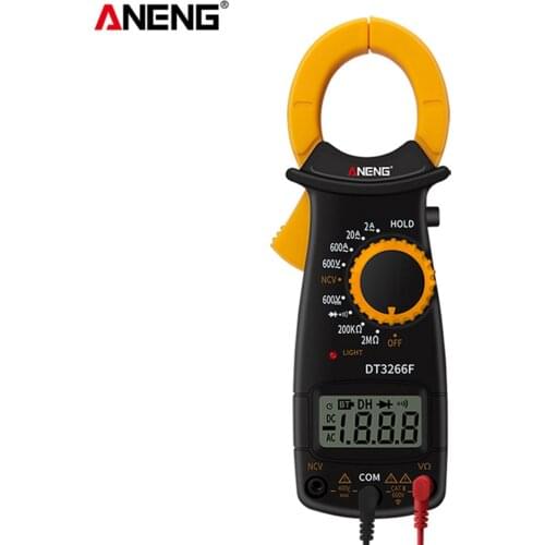 ANENG DT-3266F Digital Amper Clamp Meter Multimeter NCV Clamp Pincers Voltmeter Ammeter AC/DC Ohm Current Voltage Tester