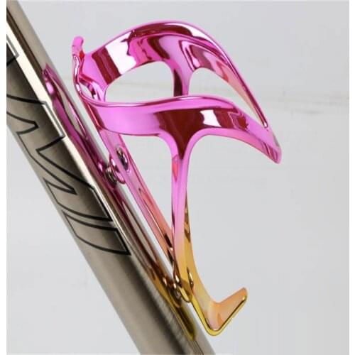 MTB Bicycle Colorful Water Bottle Holder Plating Ultra Light Bike Bottle Cage Durability Cycling Cup Holder Bike Parts