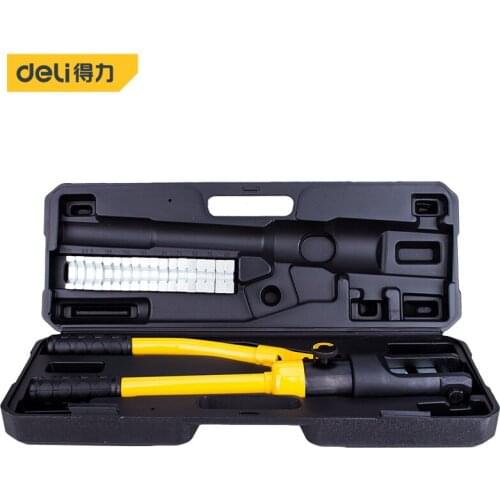 Deli Hydraulic Pliers For Electrical Maintenance Of Electrical Appliances Rotary Adjustable Crimp Tight Stainless Steel Rubber