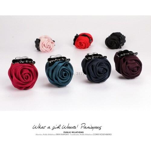 DHL 200pcs Fashion Korean Brand Hair Clip Rose Hair Claws Clips Hair Accessories For Women Girls Hair Crab Clamp Headwear