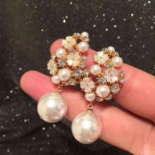 Designer earrings drop earrings 2020 raw crystal jewelry luxury jewelry Cubic Zirconia hoop earrings earrings bride korean