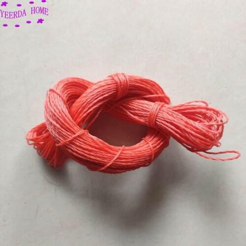 For fixing chicken net Red nylon Drawstring Net rope for greenhouse gardening Fishing shrimp cage net rope Towing rope