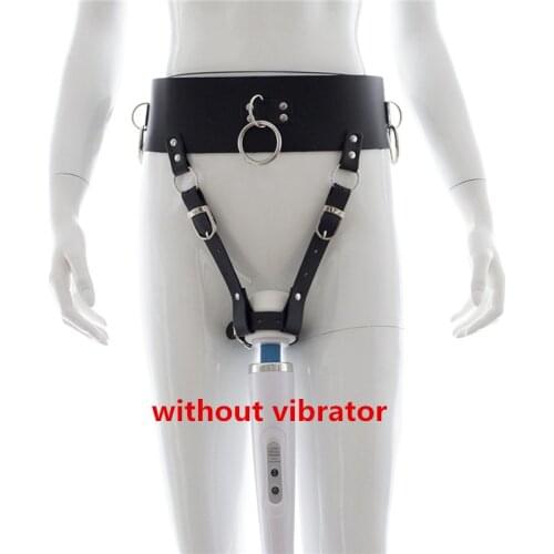 Women Chastity Belts For Female Slave Strapon Strap on Belts For Magic Wand Female Personal Wand Massager Masturbation Sex Toys