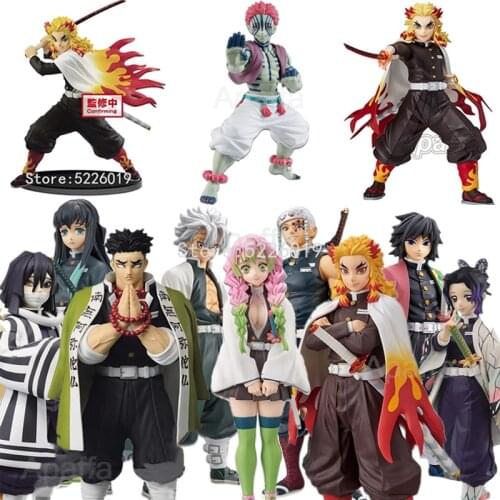 20cm Kimetsu No Yaiba Anime Figure VIBRATION STARS Rengoku Kyoujurou Figure ARTFX J Demon Slayer Agatsuma Zenitsu Figurine Toys
