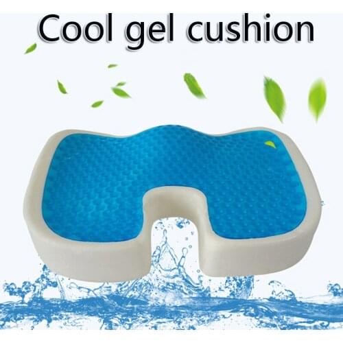 Gel Office Chair Seat Cushion Memory Foam U-Shape Cushions Coccyx Protect Pregnant Hemorrhoids Summer Cool