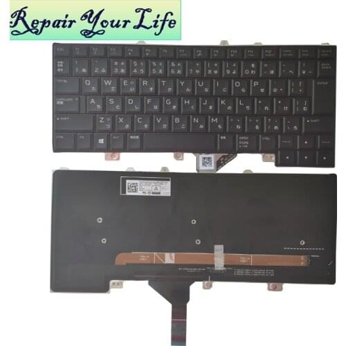 Laptop keyboard JP/Japanese for dell Alienware 15R3 15 R4 13 R3 0GG3GK NSK-ED0BC 0J PK131Q71A45 backlight black internal