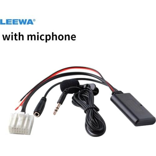 LEEWA Car Aux-in Wireless Bluetooth Adapter Module Audio Radio Receiver Aux Cable for Mazda 3/6 M3 M6 Pentium B70 CD Host Cable