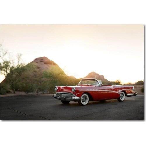 Wall Art Posters Buicks Super Convertible Luxury Retro Cars Picture Prints Canvas Art Painting For Home Room Decor