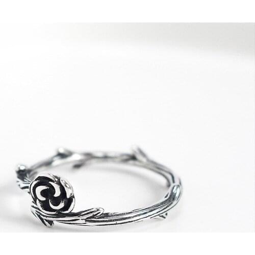 New Rose Rings for Women Rings Wedding Jewelry Female Gift Rings Party Personality Sexual vintage rose flower ring Ring