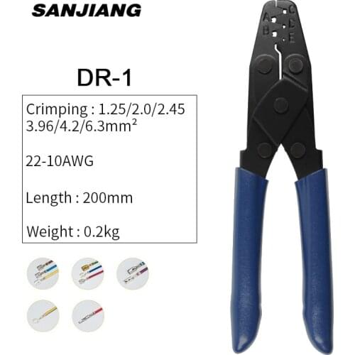 DR-1 crimping tool for Molex, Delphi, Deutsch, AMP/Tyco, PC/Computer, Automotive, Weather Pack Metri-Pack connectors