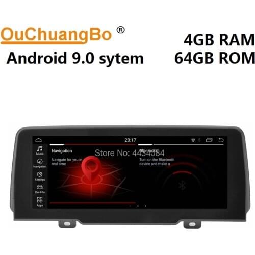 Ouchuangbo car gps nav radio units head for X3 G01 2018 support wifi 6 core 1080P 4+64 android 9.0 OS anti-reflection screen