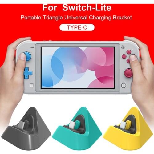Portable Triangle Universal Gaming Machine Charging Base Bracket Charger For N Switch Lite With TYPE-C Port Non-slip