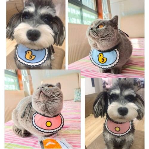 Adjustable Pet Dog Cat Saliva Towel Lace Decorative Bibs Scarf Bandana Collar Dog Accessories Small Dogs Bibs Cute Accessories