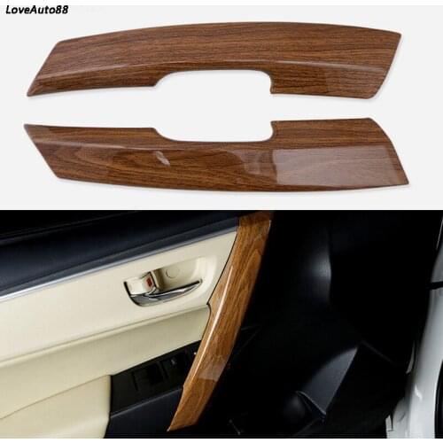 Car Inner Door Panel Handle Car Pull Trim Cover Sticker For Toyota Corolla 2015 2016 2017 2018 Car Accessories