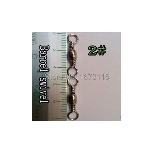 Fishing swivel barrel swivels Connector size 2# quantily 30pcs/lot