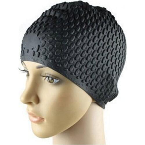 Silicone Swimming Cap Adult Waterproof Silica Gel Drip Bathing Cap Unisex Flexible Adult Waterdrop Waterproof Protect Ears