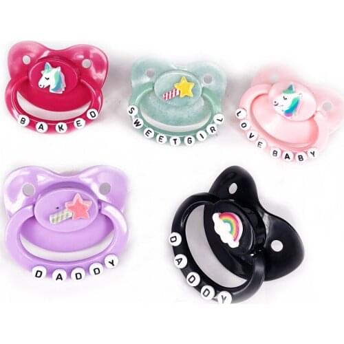 ABDL Baby Pacifiter Girl Abdl Customized Large Size Silicone Adult Size Pacifier DDLG Little Space Daddys Girl Princess Daddy
