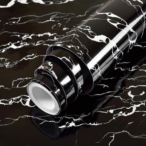 Modern Living Room Furniture Desktop Waterproof Marble Wallpaper Vinyl Self Adhesive Contact Paper Solid Color Home Decors Films