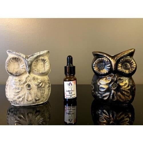 Talya Art Design 2'li Set Owl Censer and Lavender Oil