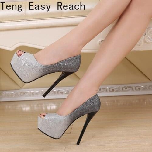 12CM Extreme High Heels Women Shoes Platform Red Pink Womens Heels Sexy Shoes Peep Toe Women Pumps Party Stripper Heels Shoes