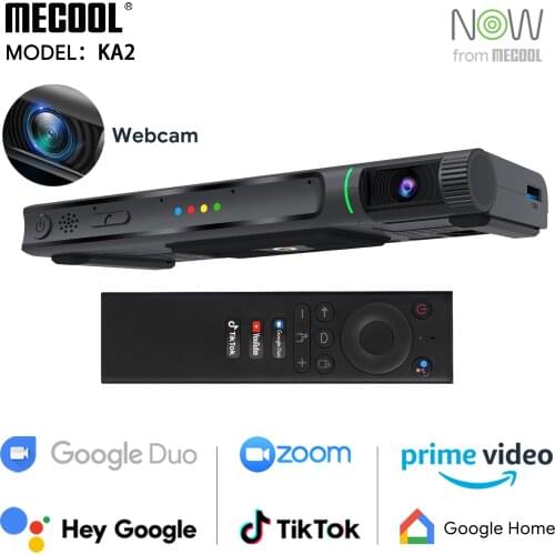 5pcs Mecool KA2 NOW Android TV Box With 1080P HD Camera S905X4 16GB 10.0 tvbox Smart Media Player For Video Calling Live Show