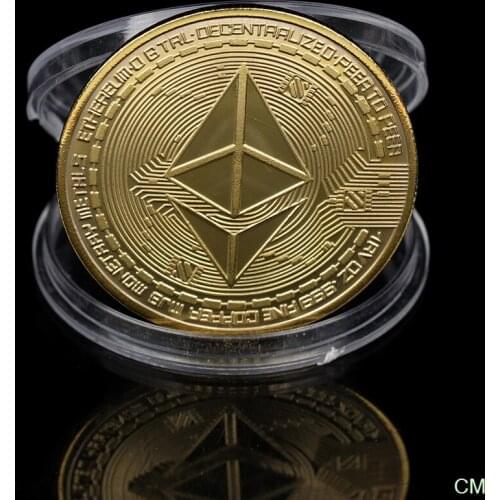 Creative Ethereum Coin Ethereum Art Collection Physical Commemorative Coin Collectibles