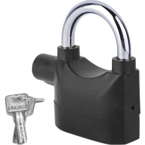Waterproof Siren Alarm Padlock Alarm Lock For Motorcycle Bike Bicycle Perfect Security With 110dB Alarm Pad Locks Cycling