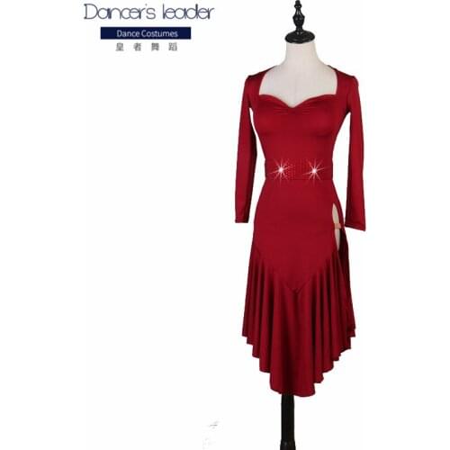 2020 New latin dress competition dresses junior kids women samba rumba tango latin dance dress black sequin