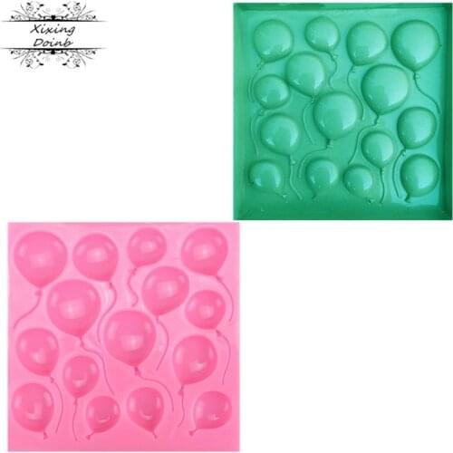 1Pcs Balloon shaped silicone soft candy mold cake decorating tool candy chocolate Soft Candy Mold